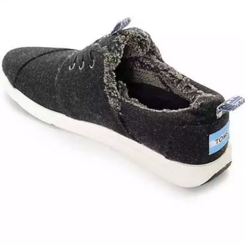 NEW WOMEN'S TOMS DEL REY WOOL WITH SHEARLING SHOES